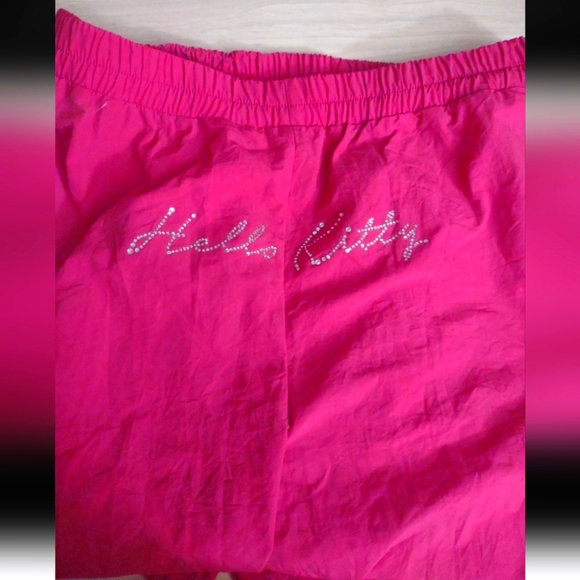 Hello Kitty 50th Rhinestone Hot Pink Tracksuit Pants Y2k Bling Barbiecore - Picture 3 of 6